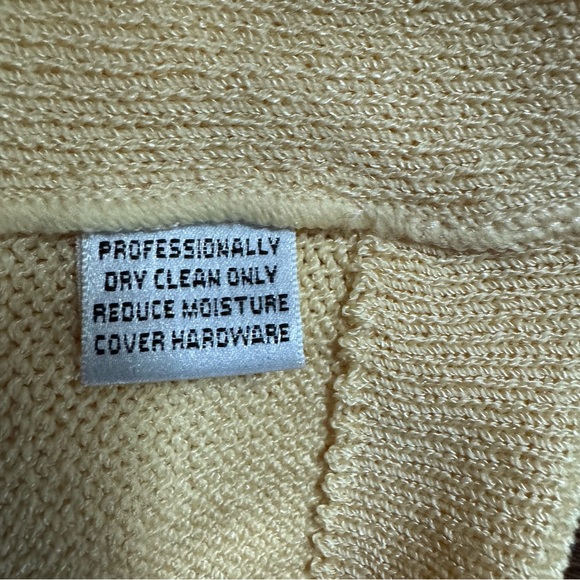 St John Collection Butter Yellow Blazer with Black Trim Sz 2 - Picture 7 of 10